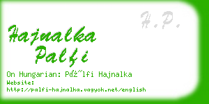 hajnalka palfi business card